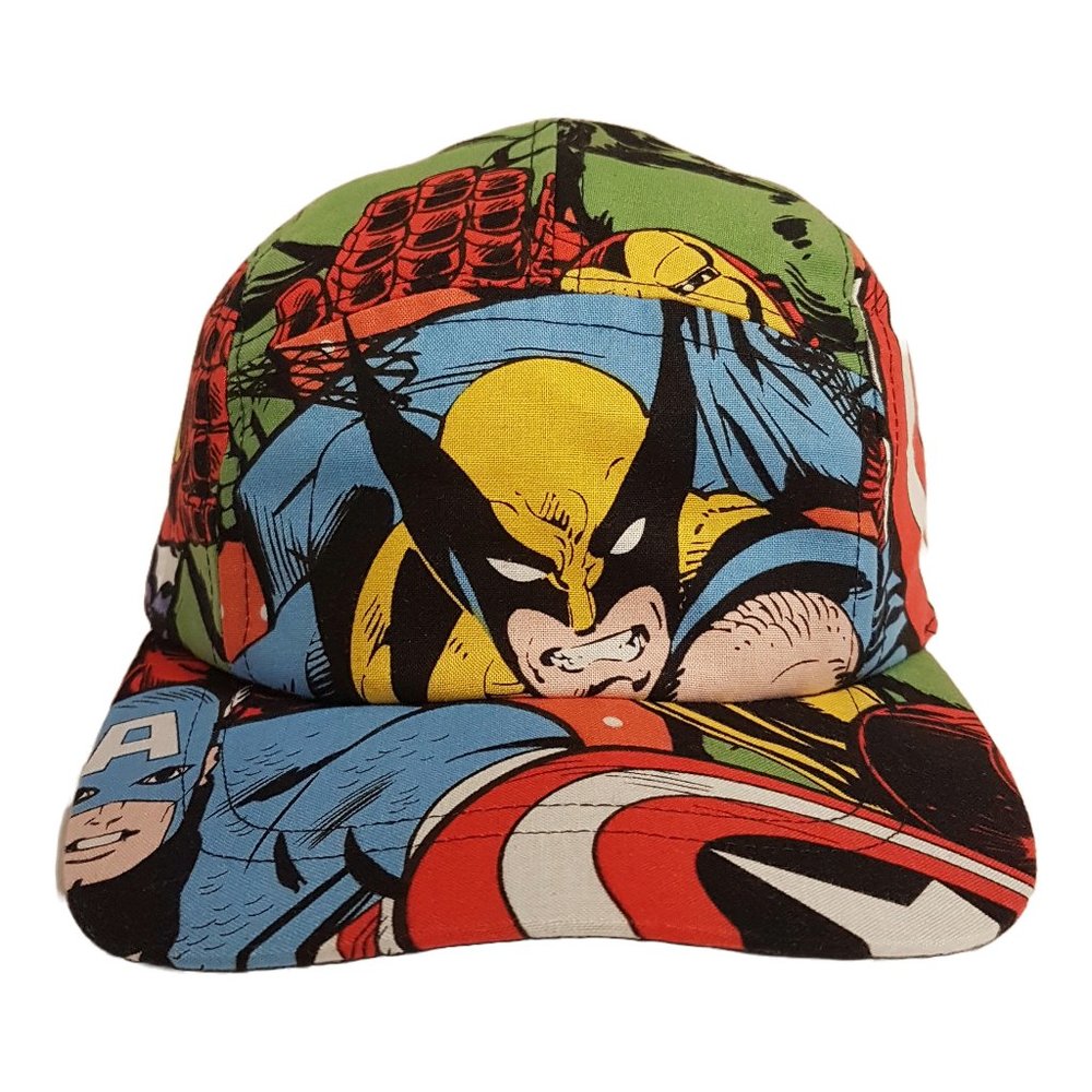 Handmade Marvel Comics Hat Trucker Hat Classic Cap Avengers Wolverine Superhero